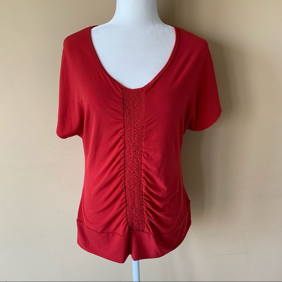 Notations Tops - Notations Large Red Shirt Top